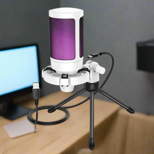 RGB Gaming Microphone with Tripod