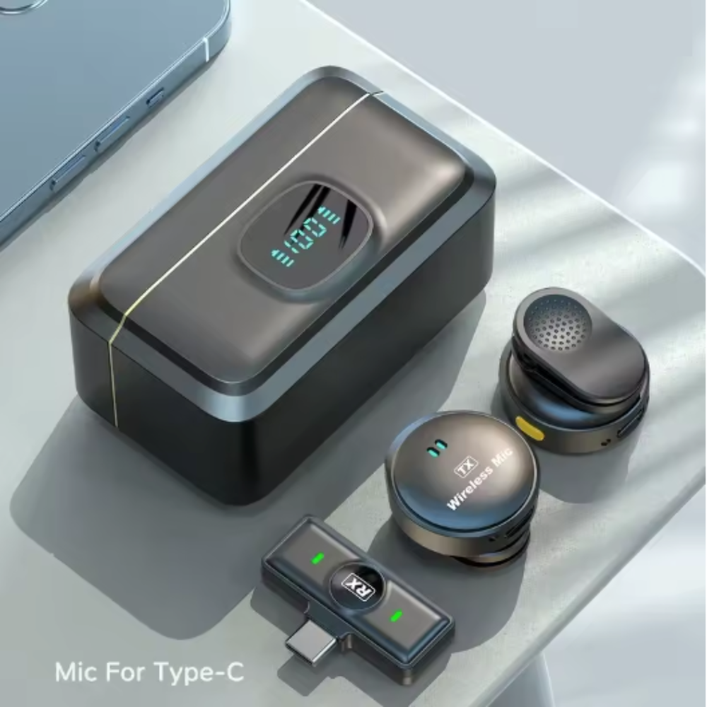 Duo Wireless Button Mag Mic with Charging Case - Image 11
