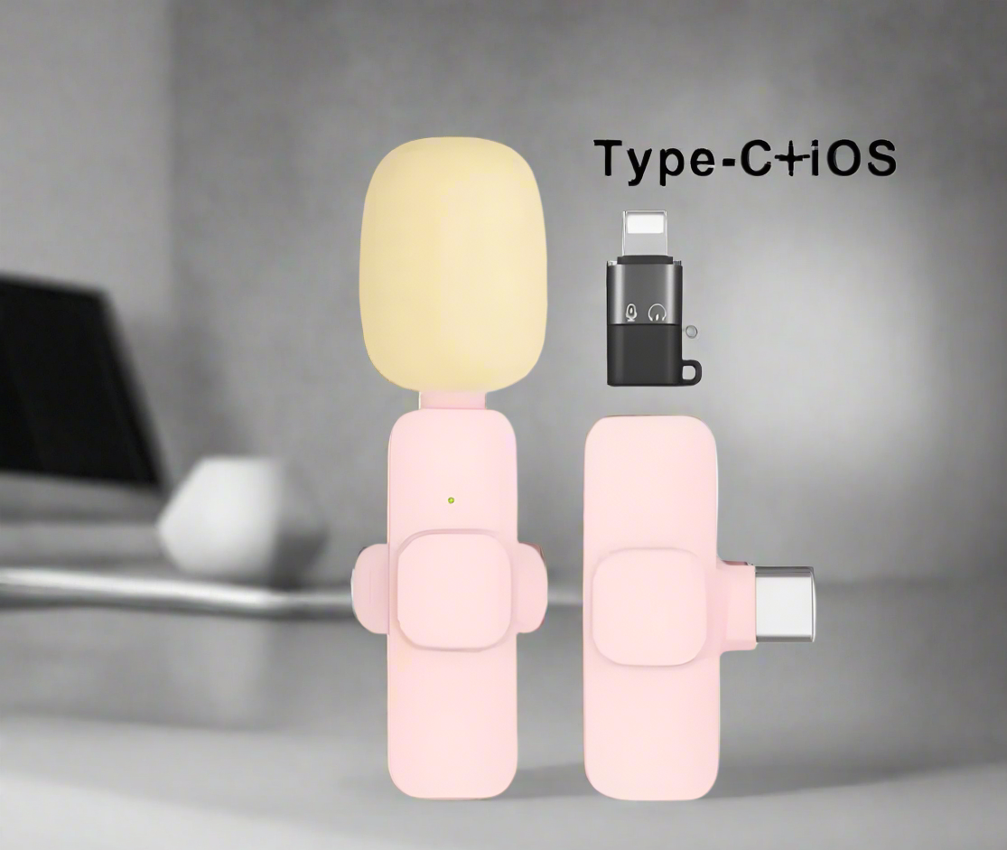 Mini Wireless Recording Microphone with Clip 2 Mics Set - Image 4